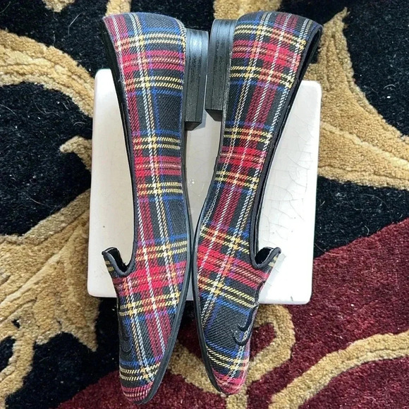 Rock & Republic Women’s TarTan Red Black Plaid Slip-Ons Shoes Slippers F… - Picture 4 of 14